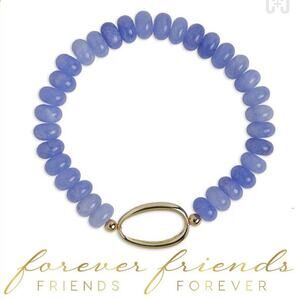 Forever Friends Stretch Bracelet Blue